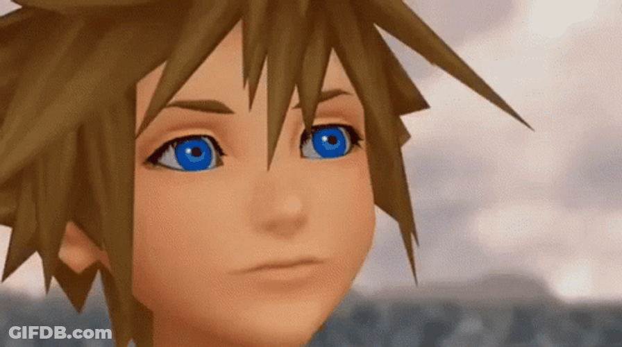 Sora Pretty Blue Eyes GIF