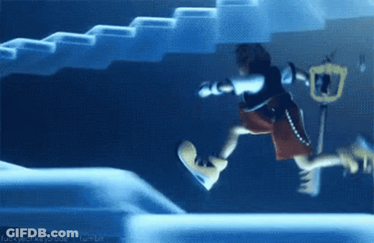 Sora Running Game Play Kingdom Hearts GIF