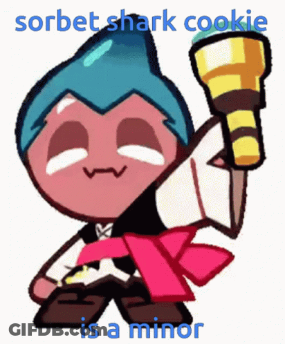 Sorbet Shark Cookie Is A Minor GIF