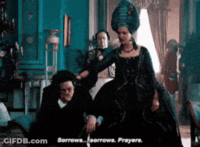 Sorrows Prayers Queen Comforting GIF