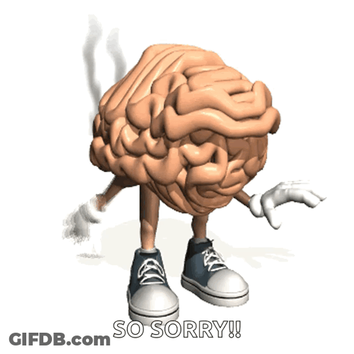 Sorry Cartoon Brain GIF