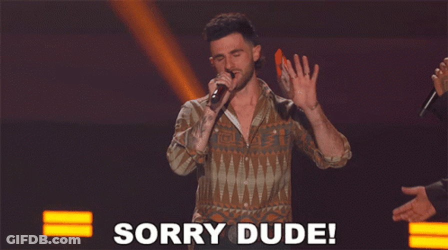 Sorry Dude Awarding GIF