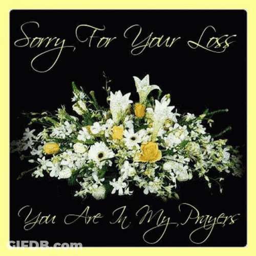 Sorry For Your Loss Flowers GIF