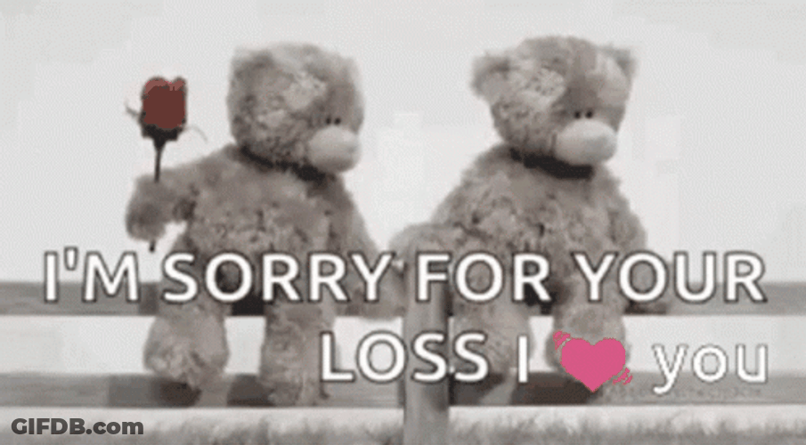 Sorry For Your Loss I Love You GIF