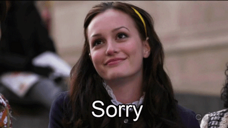 Sorry Leighton Meester GIF