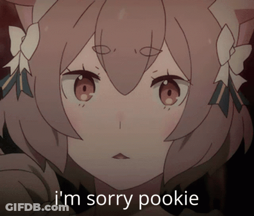 Sorry Pookie Girl GIF
