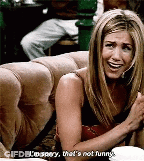 Sorry Rachel Green GIF
