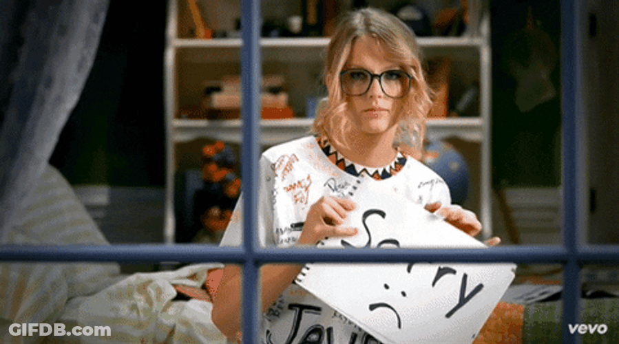 Sorry Taylor Swift GIF