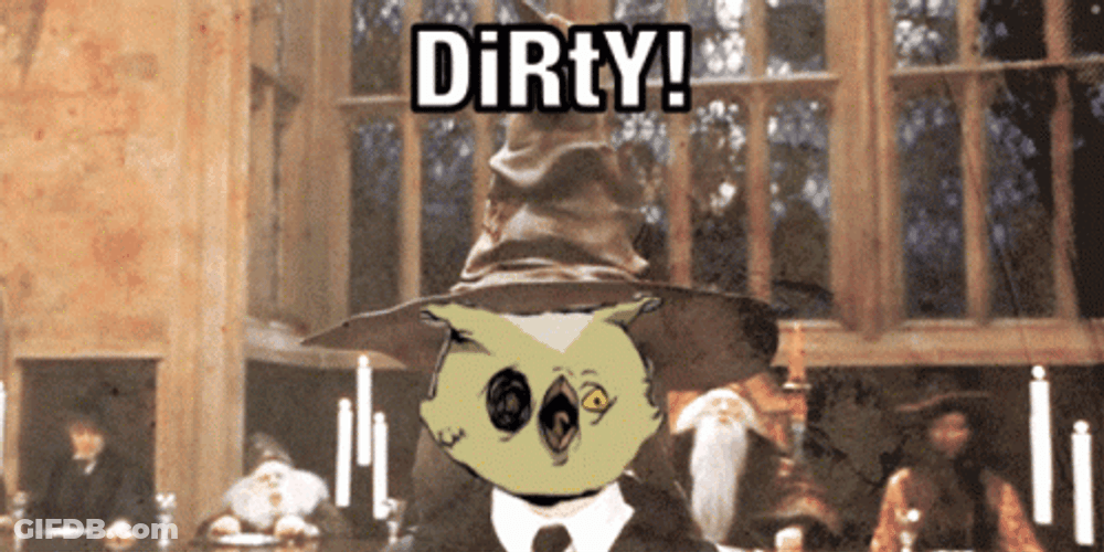Sorting Hat Dirty GIF