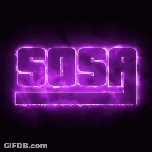 Sosa Glowing In Purple Light GIF