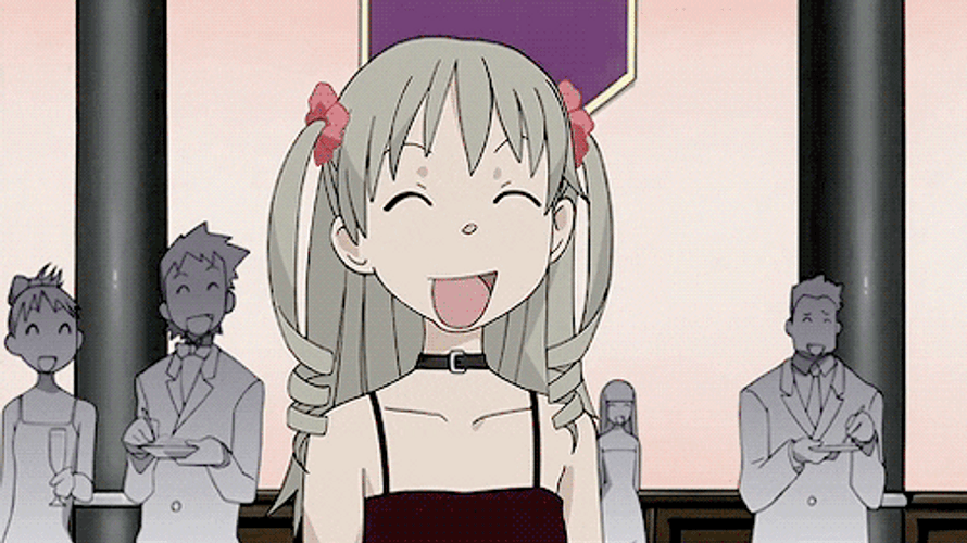 Soul Eater Anime Maka Albarn Laughing GIF