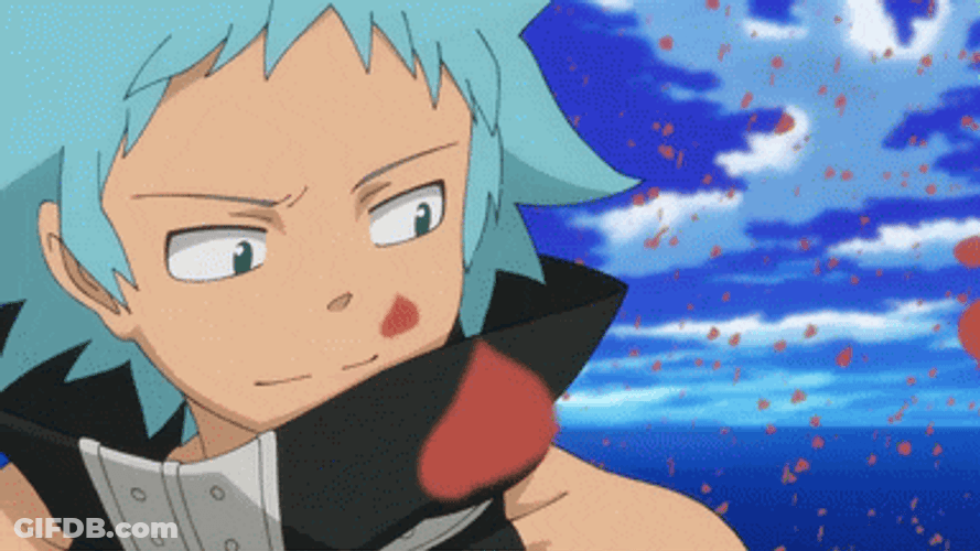 Soul Eater Black☆Star Flowing Dust GIF