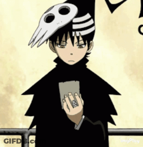 Soul Eater Death Kid Looking Around GIF
