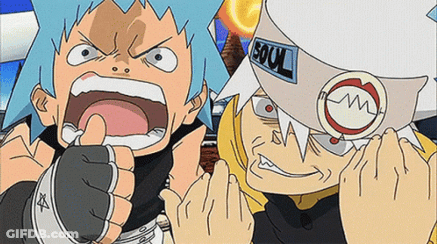 Soul Eater Evans And Black☆Star GIF
