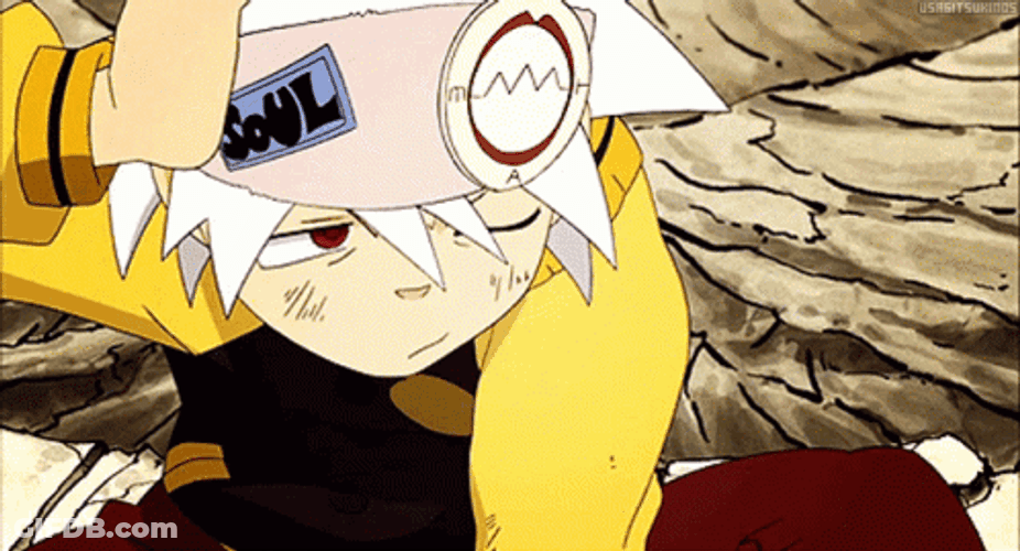 Soul Eater Evans Scratching Head GIF