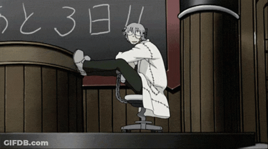 Soul Eater Franken Stein Moving Backwards GIF