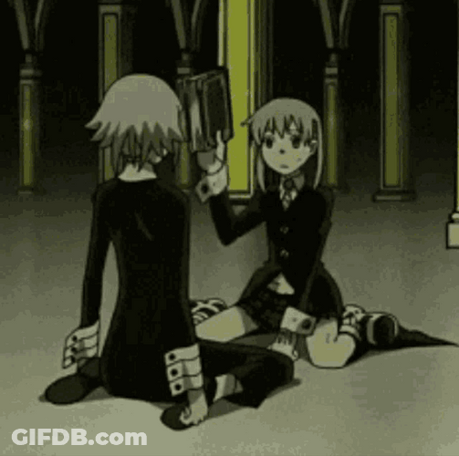Soul Eater Maka Albarn And Medusa GIF