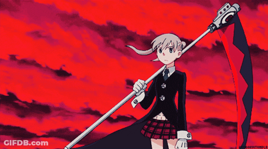 Soul Eater Maka Albarn Red Sky GIF