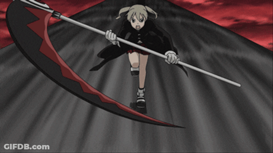 Soul Eater Maka Albarn Running Fast GIF