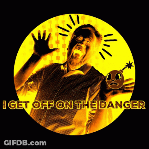 Soul In Danger Sign With Electrocuted Person GIF