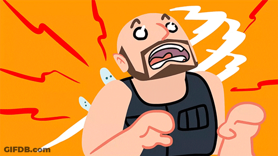 Soul Leaving Body Goon Guy Cartoon Scream GIF