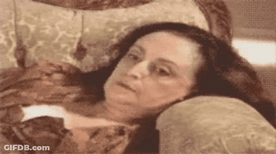 Soul Leaving Body Old Lady Blank Stare GIF