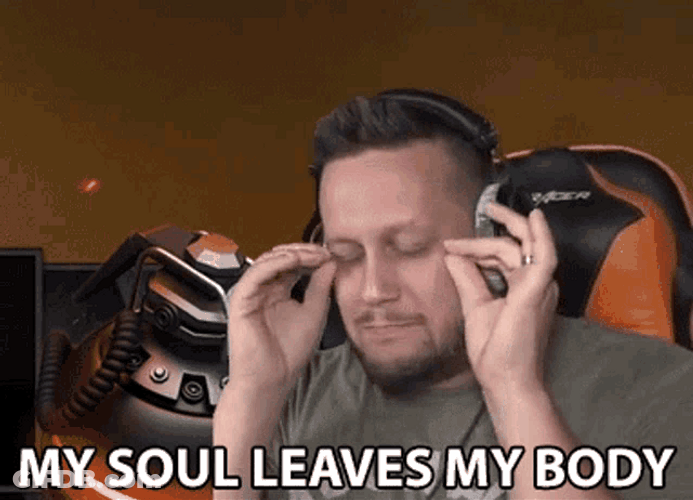 Soul Leaving Body Streamer Gamer Guy GIF