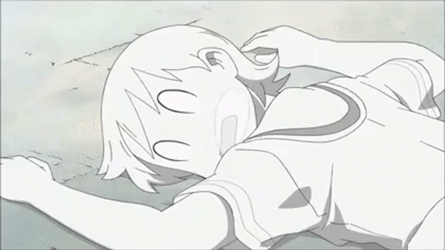 Soul Leaving Body Tired School Girl Anime GIF