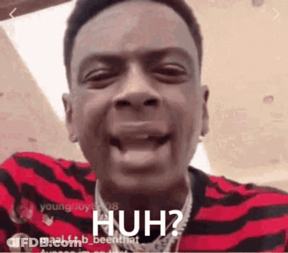 Soulja Boy Huh Expression GIF