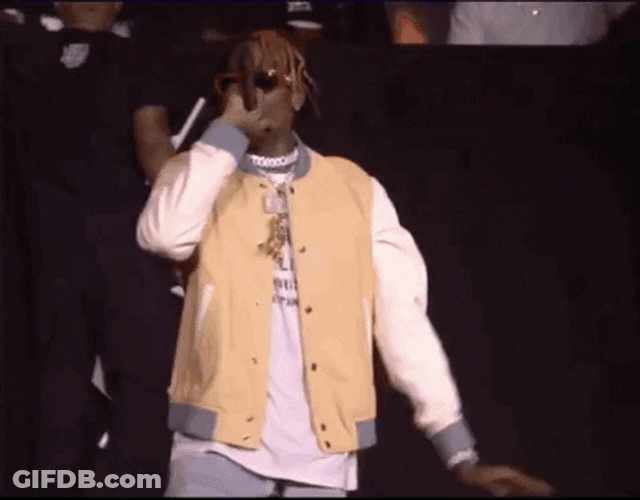 Soulja Boy Jumping While Performing On Stage GIF