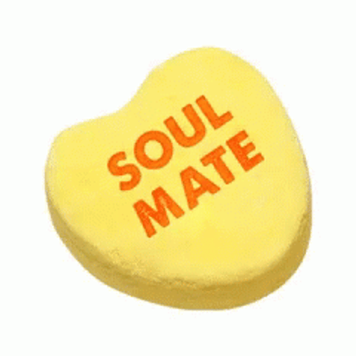 Soulmate Yellow Beating Heart GIF