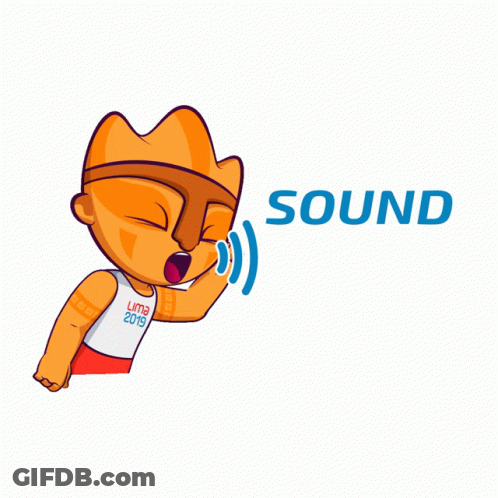 Sound On Lima 2015 Cartoon Character Logo GIF