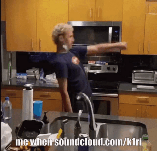 Soundcloud K1ri Shadow Boxing Kitchen GIF