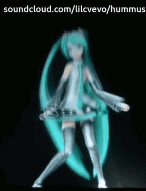 Soundcloud Lil Cevo Hummus Hatsune Miku Dance GIF