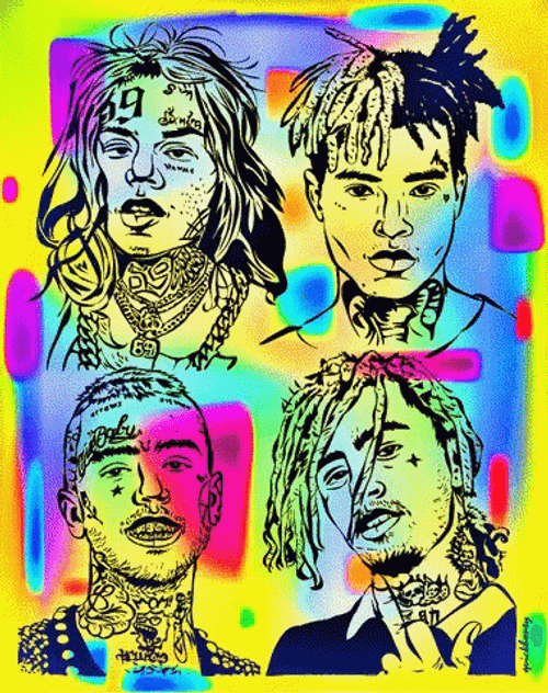 Soundcloud Rappers Tekashi Xxxtentacion Lil Peep Lil Pump GIF