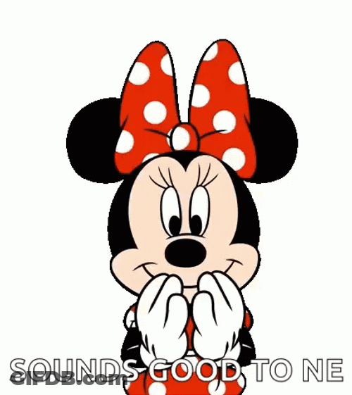 Sounds Good To Me Minnie Mouse GIF