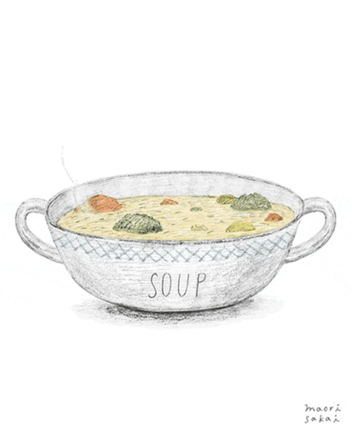 Soup With Yellow Submarine GIF