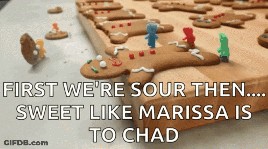 Sour Patch Kids Playing Ginger Bread Man GIF