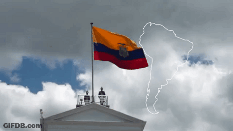 South America Ecuador Map GIF