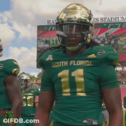 South Florida Football Player Number 11 Jersey GIF