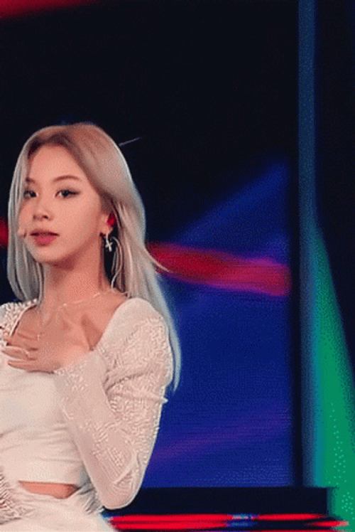 South Korean Singer Chaeyoung Performing Live GIF