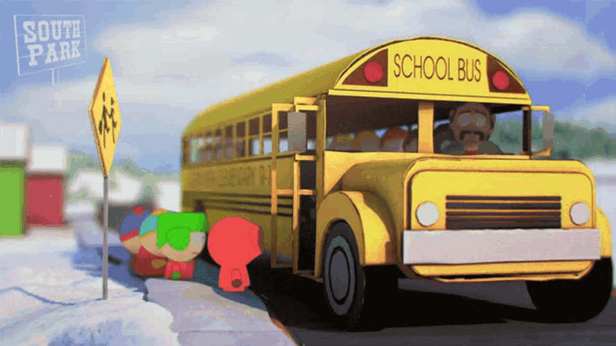 South Park Bus Transportation GIF