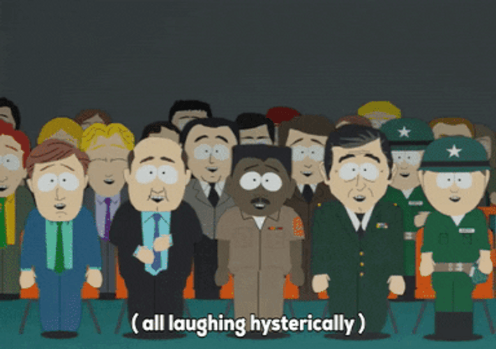 South Park Cartoon Hysterical Laughing GIF