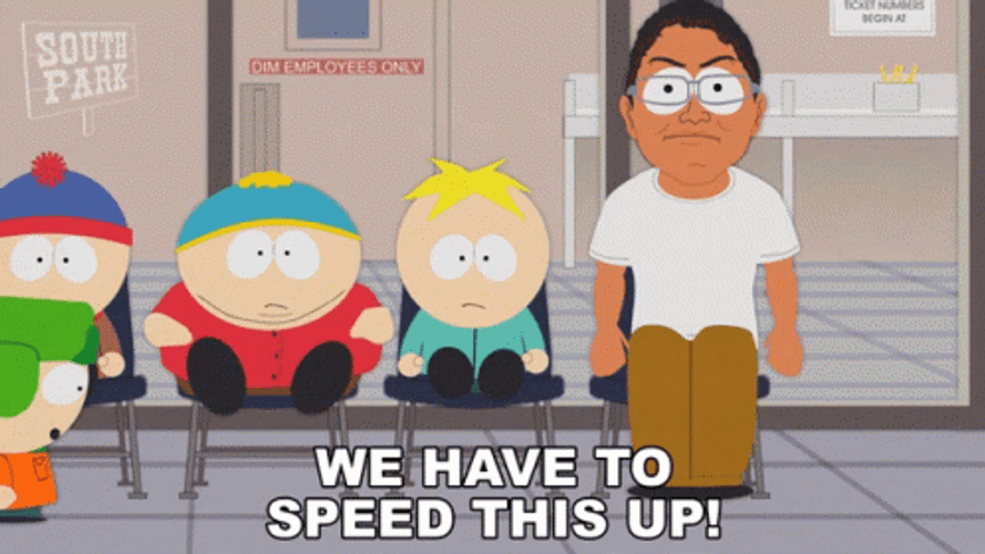 South Park Cartoon Kyle Broflovski Speed Up GIF