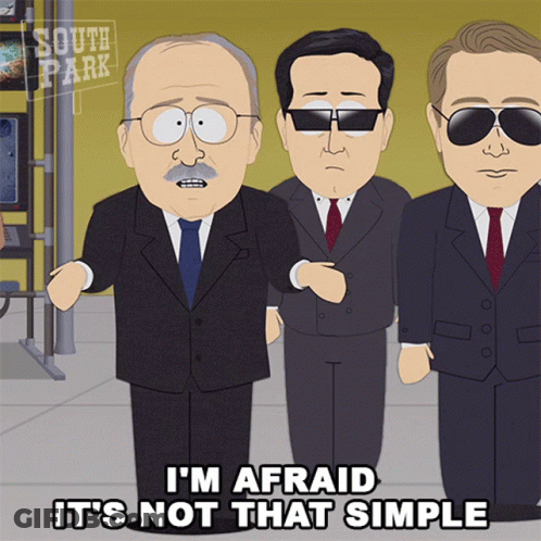 South Park Cartoon Saying Not Simple GIF