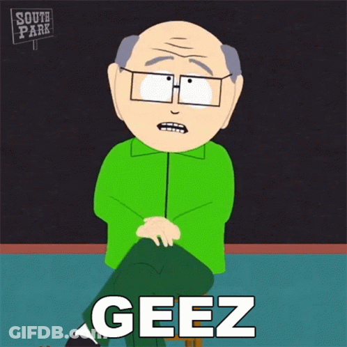 South Park Cartoon Sitting On Stool GIF