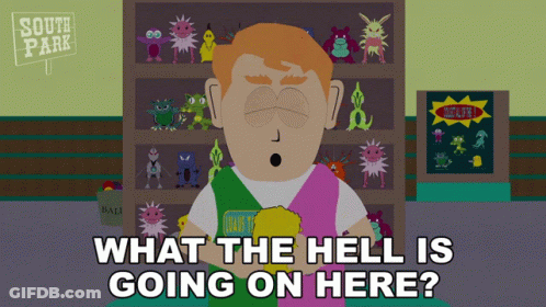 South Park Character Asking What Is Going On GIF
