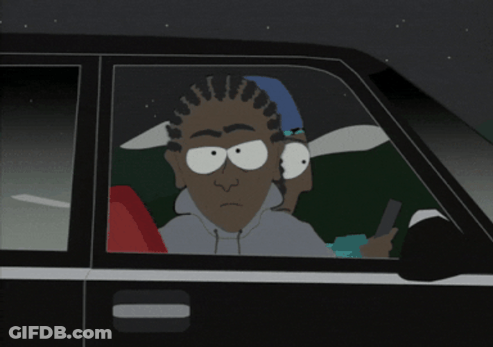 South Park Character Doing Gang Gang Hand Sign GIF