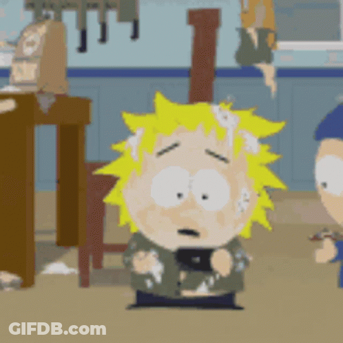 South Park Character Holding Cell Phone GIF