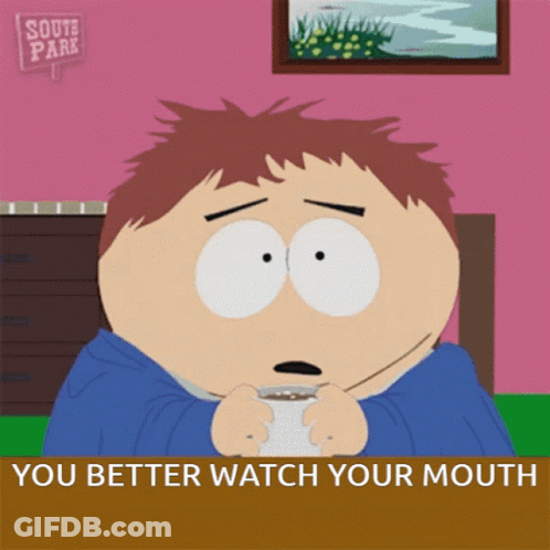 South Park Character Holding Coffee GIF